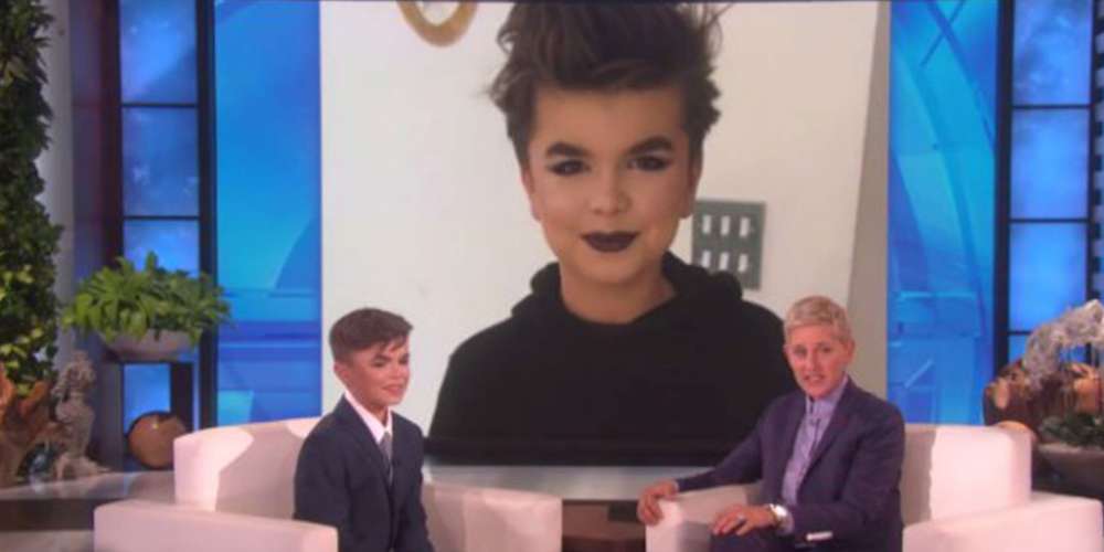 Ellen DeGeneres Conversa com Menino de 12 Anos que Apanhou Por Usar Maquiagem (Vídeo)