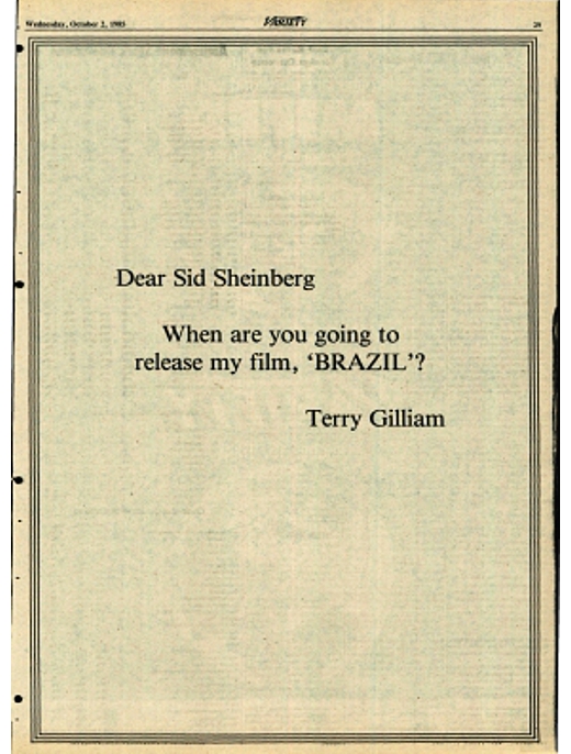 terry gilliam brazil backstory ad