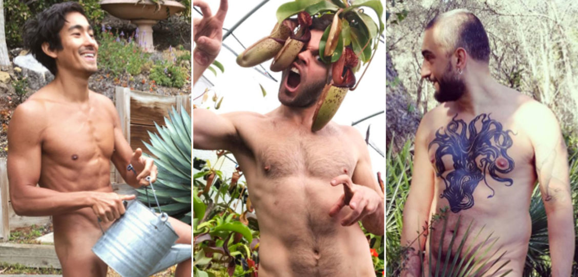 In the Weeds: 8 Guys Who Documented Naked Gardening Day on Social Media