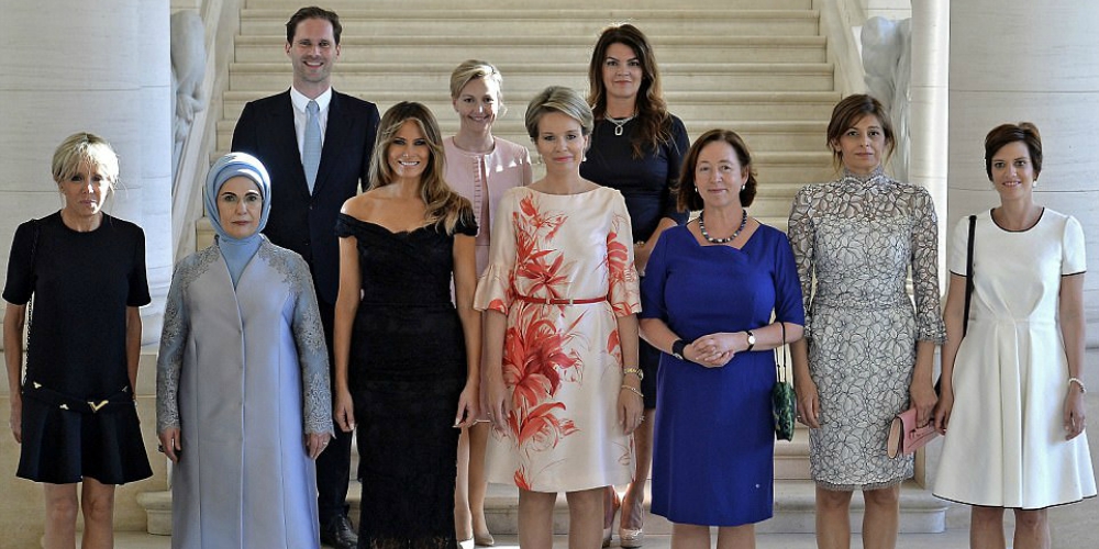 Here’s the Lone Gay Husband Who Posed in a Photo of World Leaders’ Spouses