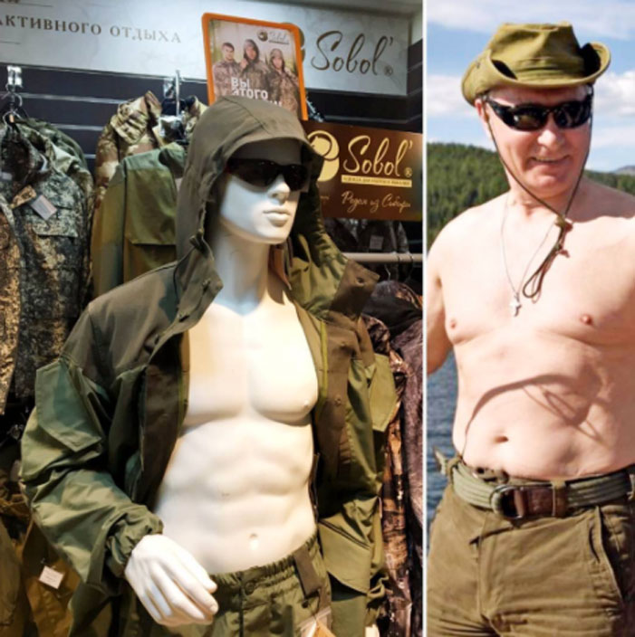 Putin Shirtless Challenge 02