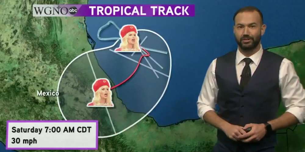 Watch This Handsome Weatherman Give Hurricane Katia a ‘Drag Race’ Makeover