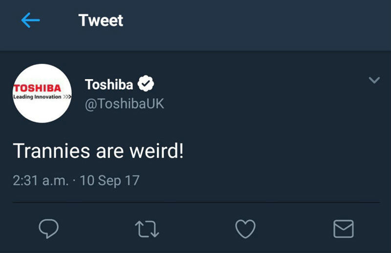 Toshiba transphobic 01