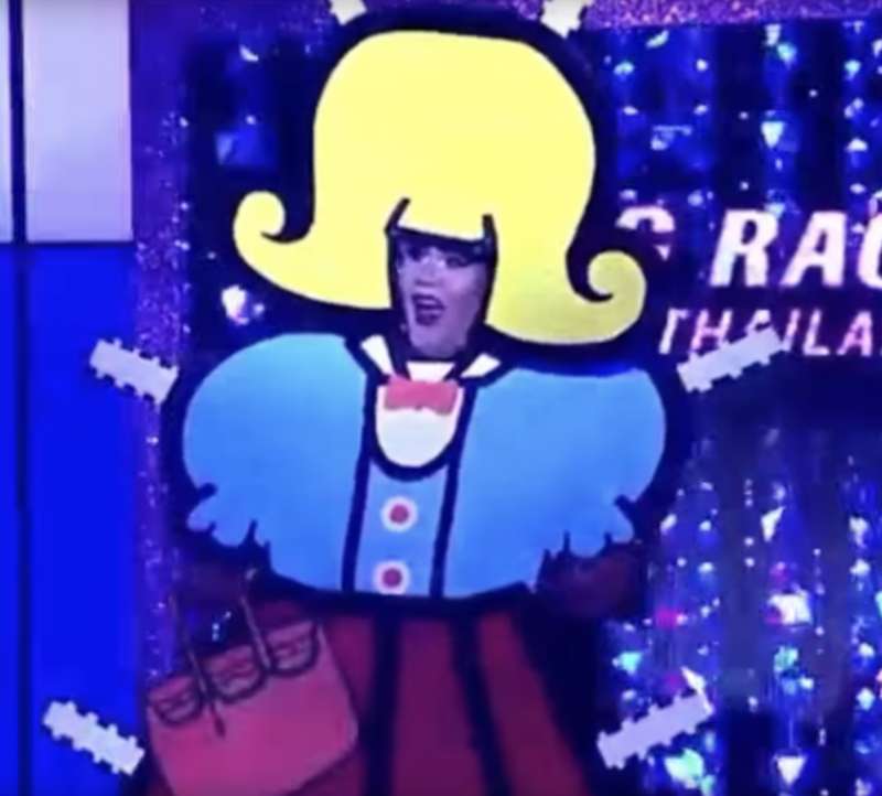 drag race thailand paper doll