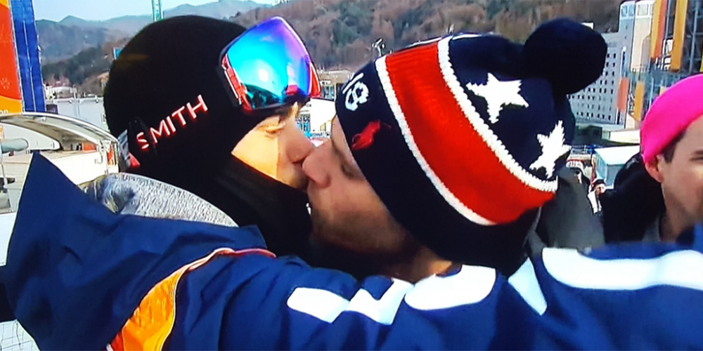 Atleta beija namorado nas Olimpíadas de Inverno e manda recado nas redes