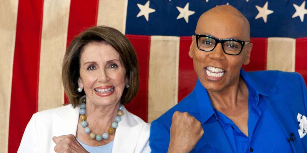 Naturally, Nancy Pelosi Stepped Into a D.C. Gay Bar to Watch Her ‘Drag Race’ Debut