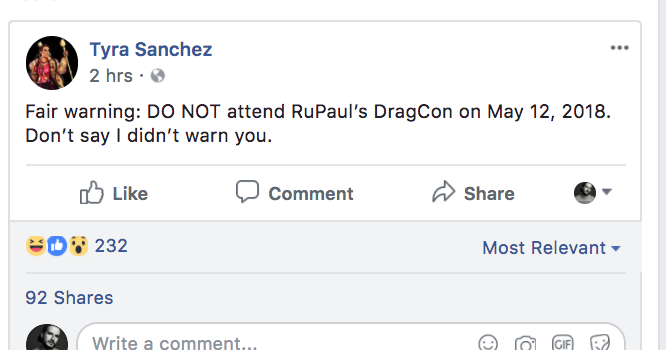 tyra sanchez threat