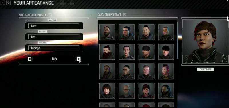 Battletech Pronoun Selector