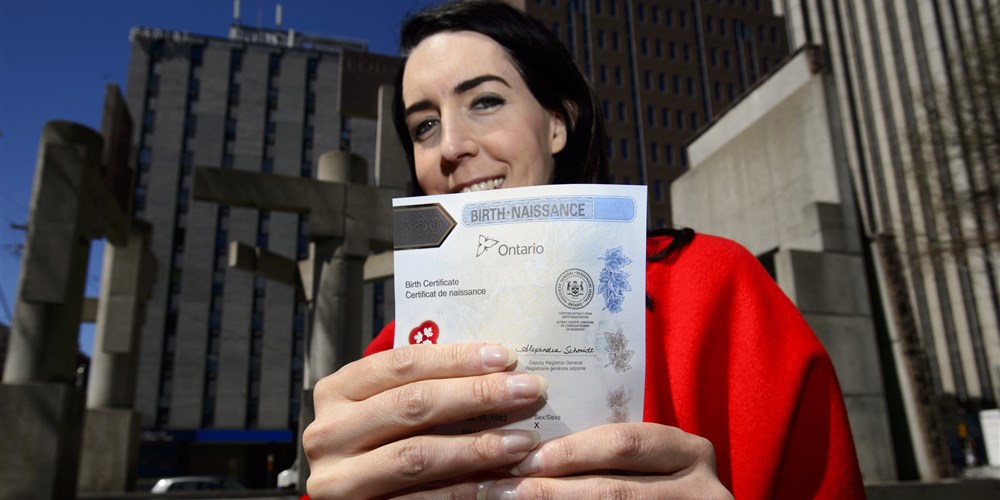 A Boost to Trans Rights, Ontario Just Released Its First Gender-Neutral Birth Certificate
