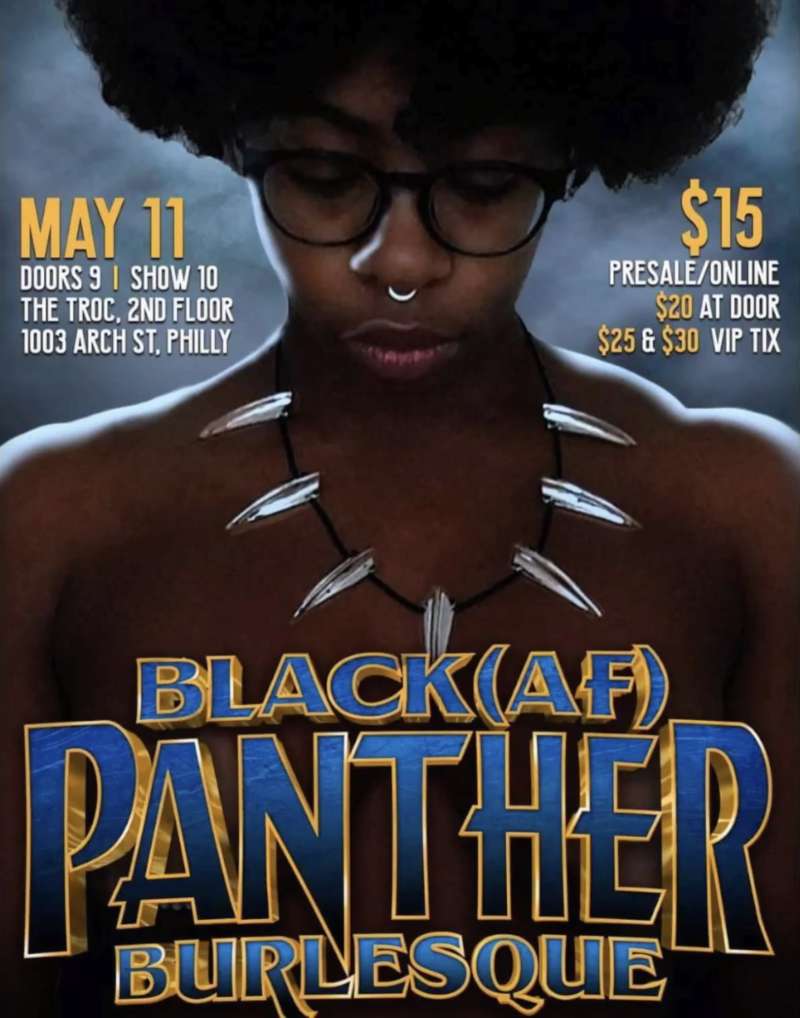 black panther burlesque poster