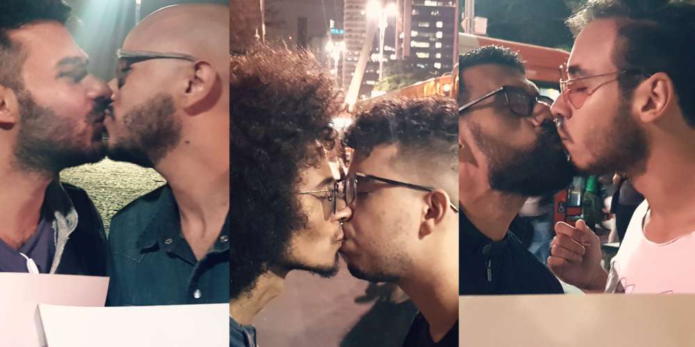 Hornet reúne usuários contra LGBTfobia em beijaço. Veja vídeo.