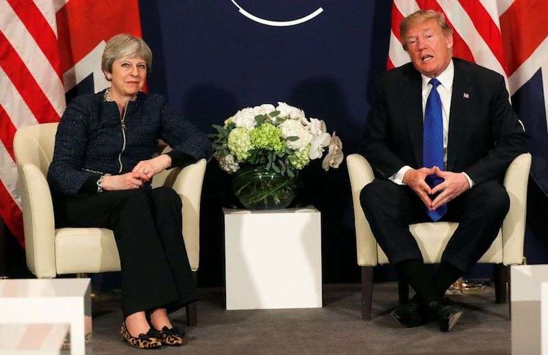 Donald Trump Theresa May 01