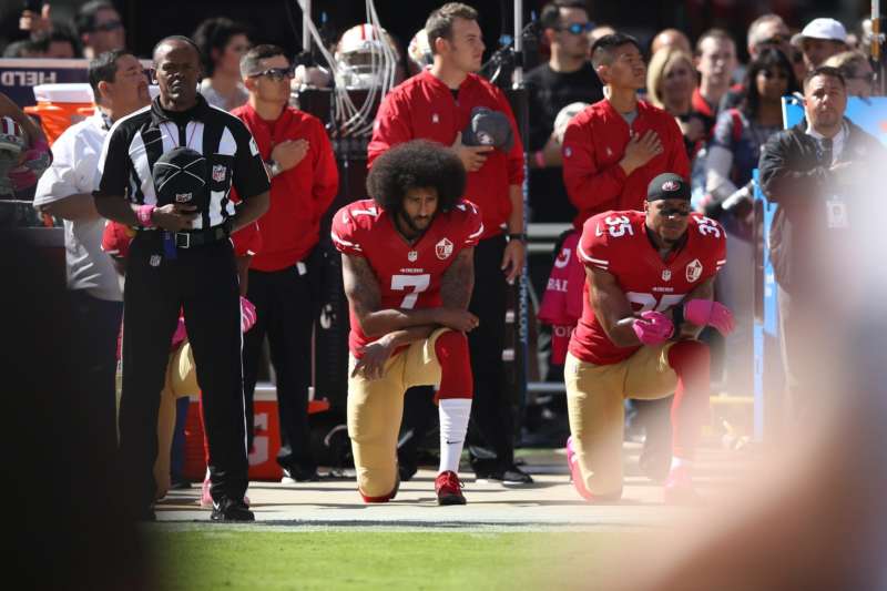 nfl kneeling ban colin