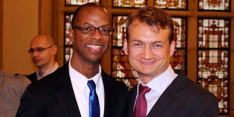 Europe gay marriage 02, Adrian Coman 02, Claibourn Robert Hamilton 02