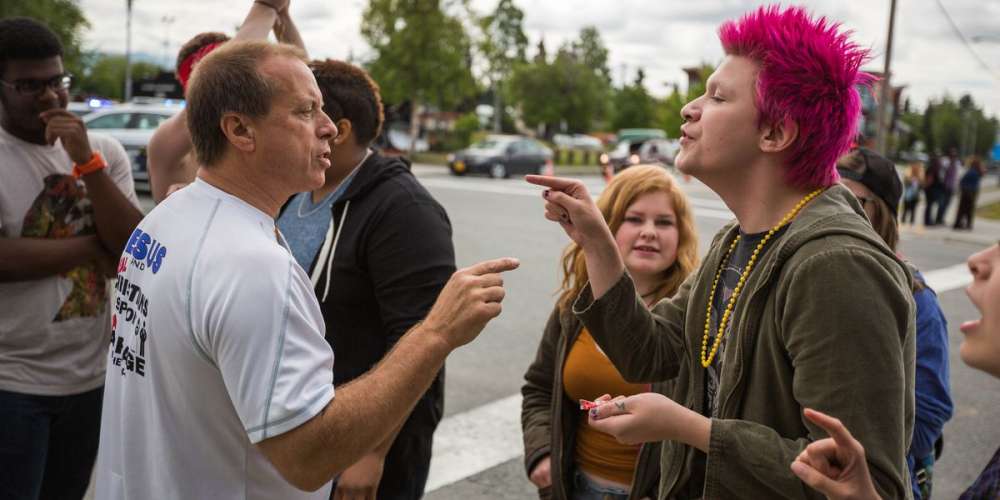 This Pastor Disrupted a Drag Queen Story Hour: ‘There’s No Such Thing as Transgenders’