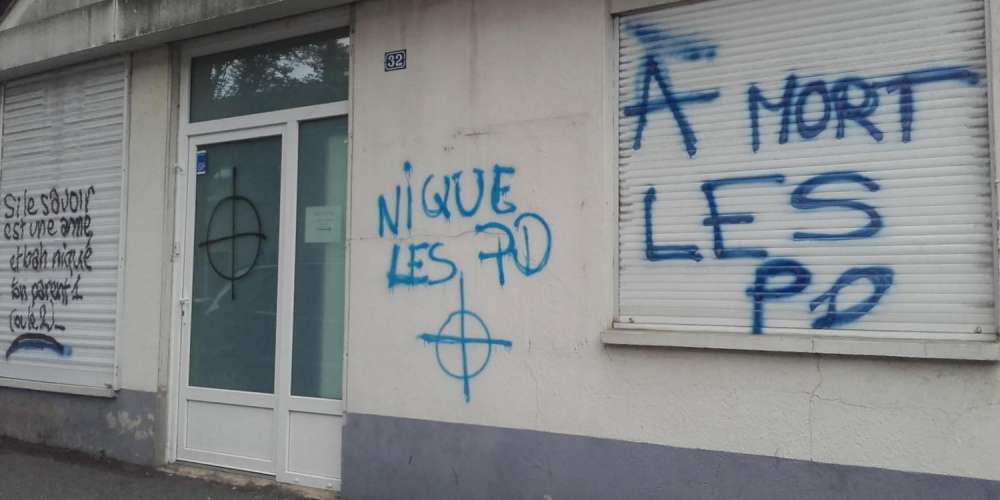 Angers: le local du Centre LGBT recouvert de tags homophobes