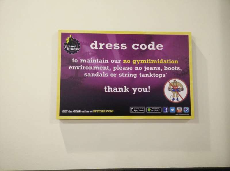 planet ftness dress code