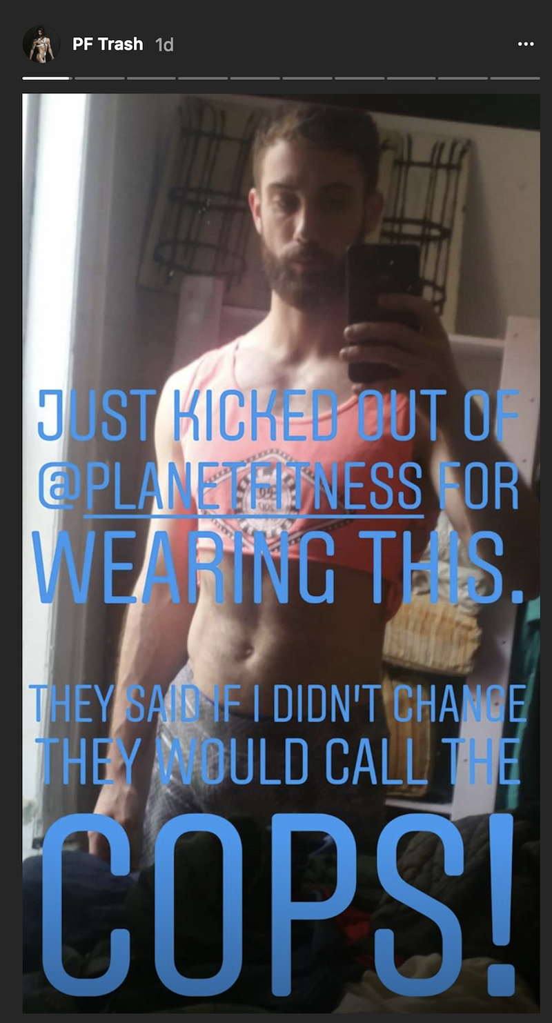 planet fitness crop top