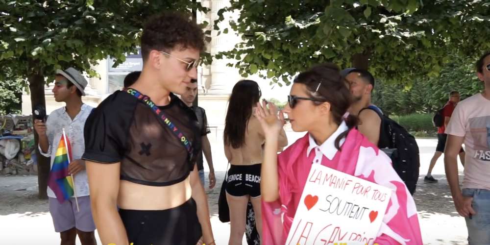 Marche des fiertés: la vidéo d’une comique déguisée en militante Manif pour tous passe mal