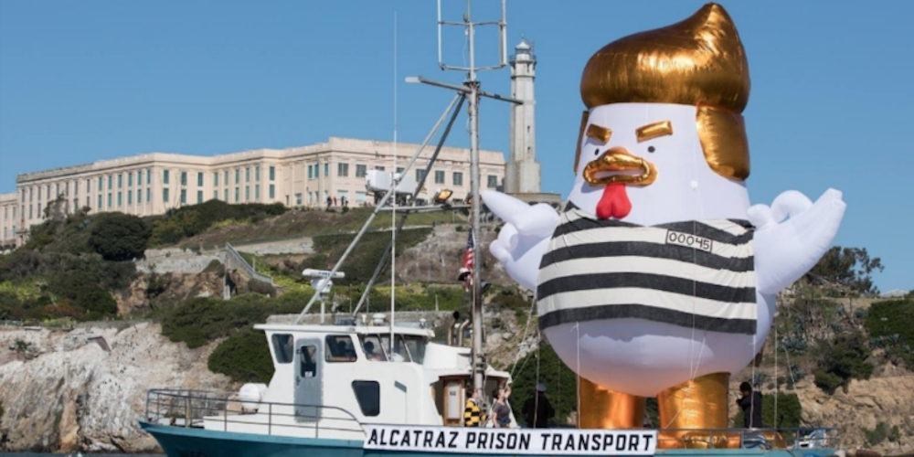 San Francisco Has Its Own Inflatable Trump, Set to Sail Around Infamous Alcatraz Prison