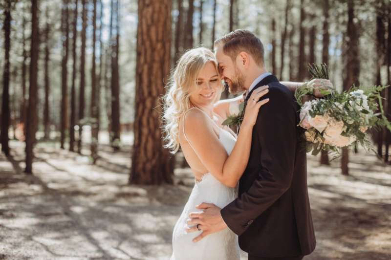 wedding prank man in a wedding dress couple