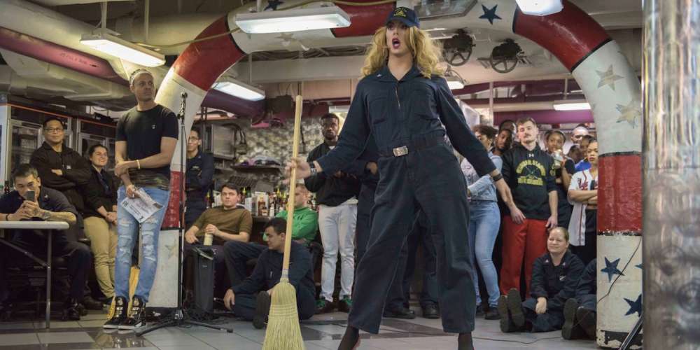 This Navy Drag Queen Treats Fellow Sailors to Live Performances on the Ship