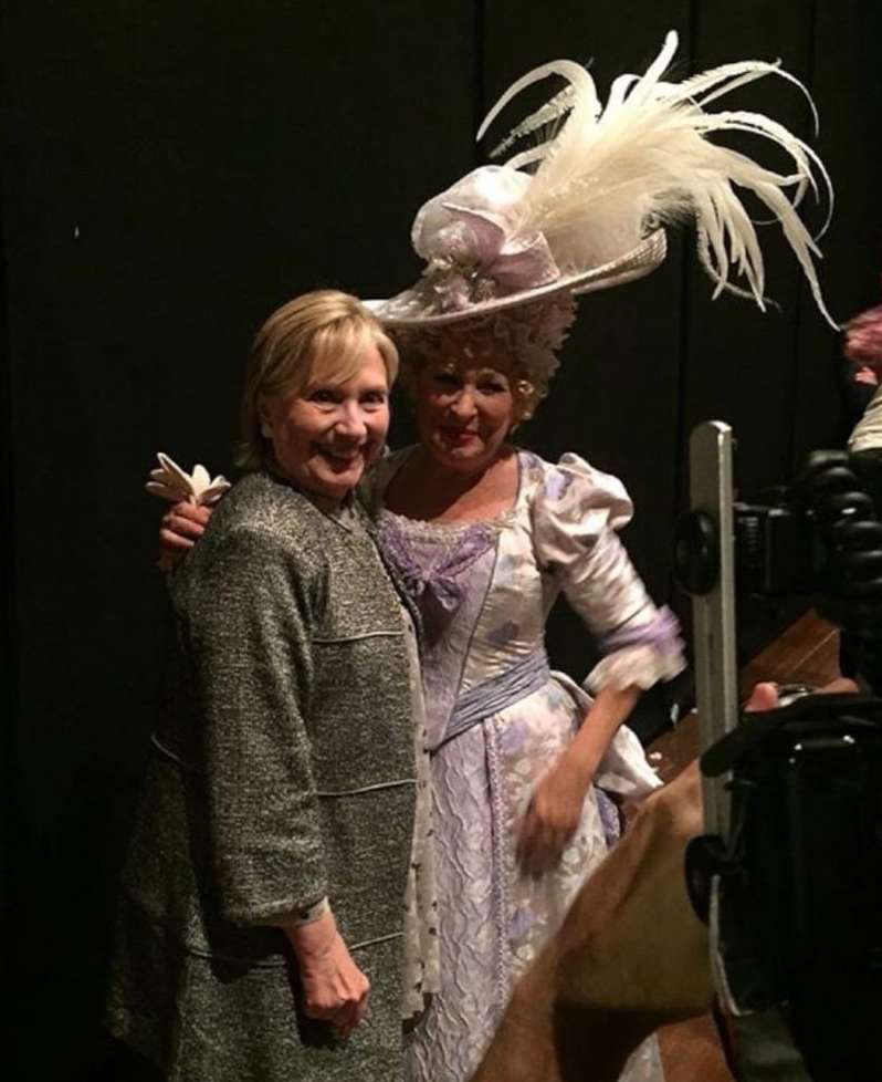 hillary clinton hello dolly photo bette