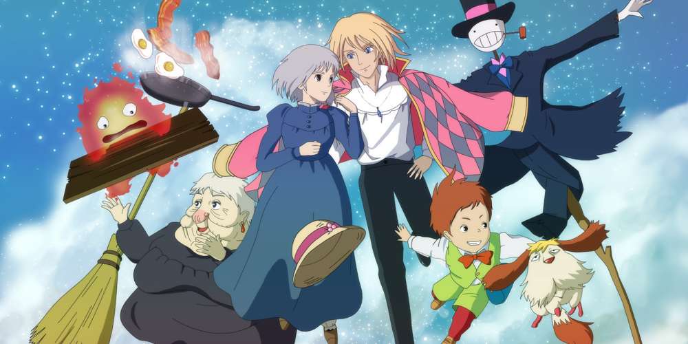 what tye difference between howls moving castle movie and the book