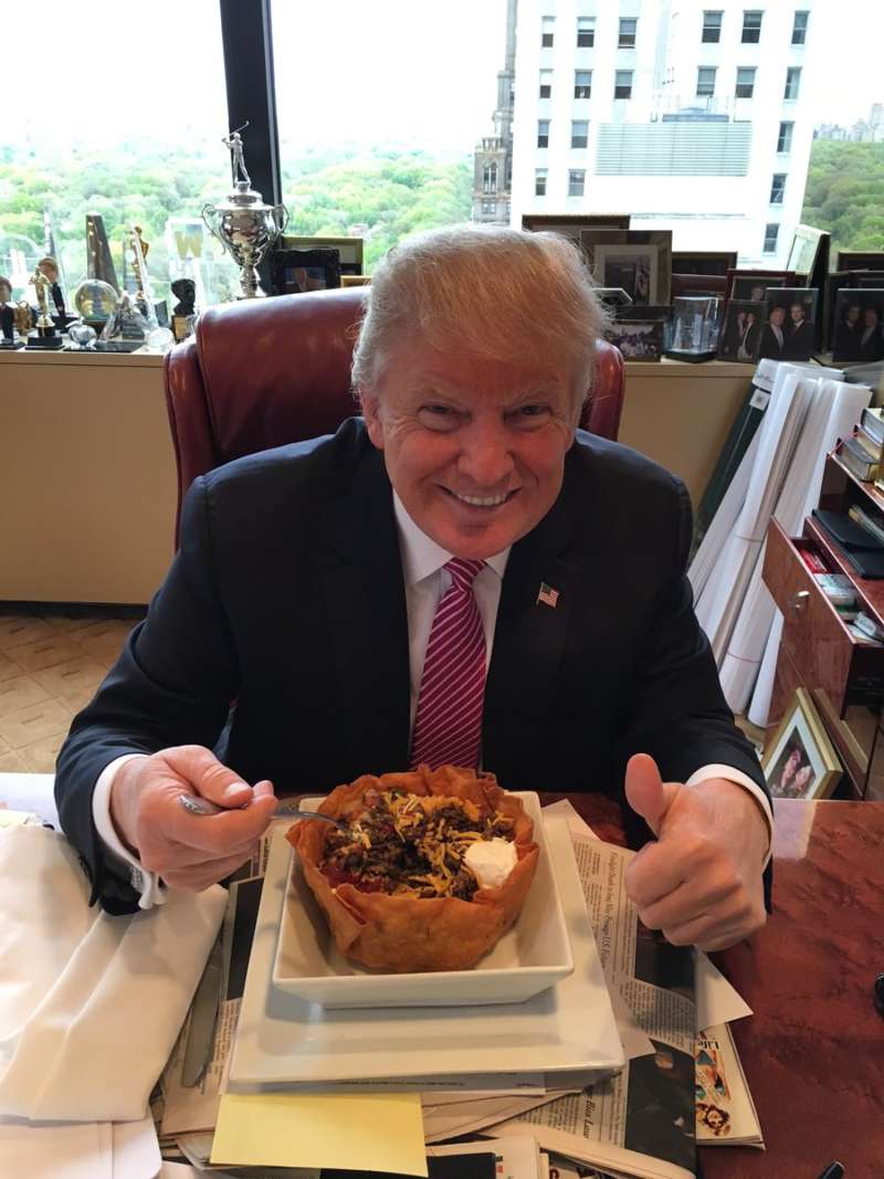 trump grill trump taco salad