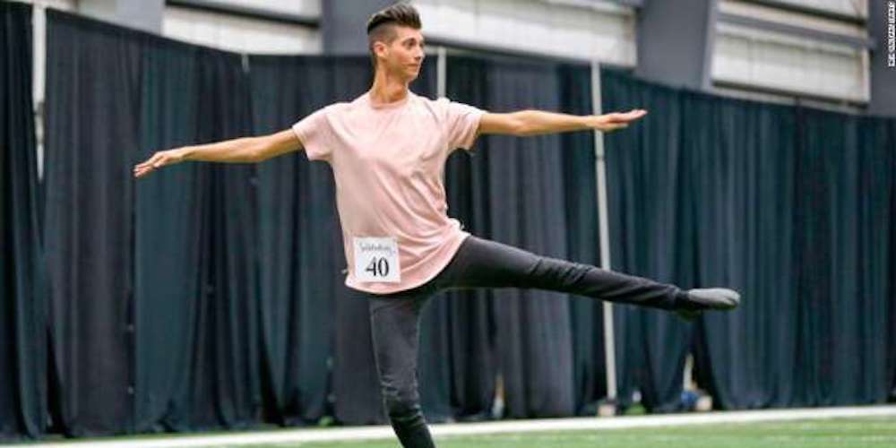 This 25-Year-Old Dancer Just Became the Third Man Ever to Join an NFL Cheerleading Squad
