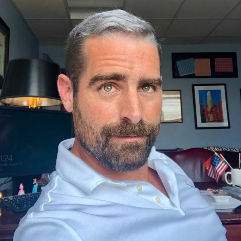 brian sims' new hairstyle silver fox