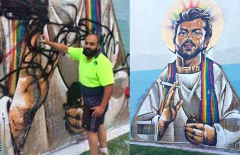 Ben Gittany 02, George Michael mural 02