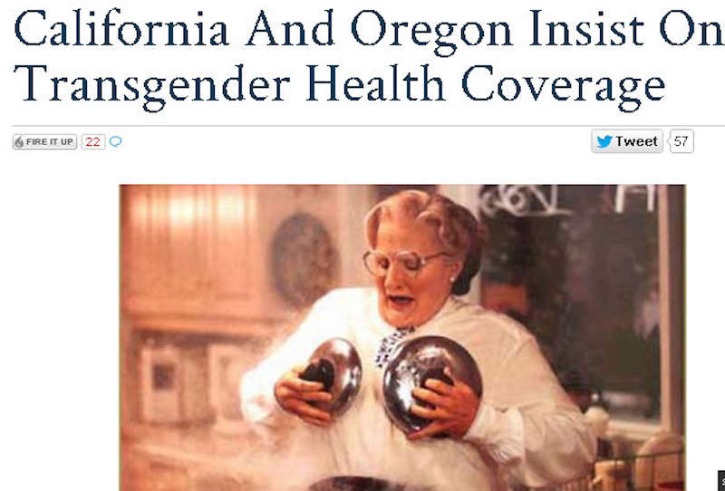 Mrs. Doubtfire musical 03, Mrs. Doubtfire transphobic 03