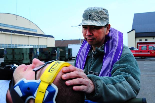 air force chaplain Antonio Rigonan