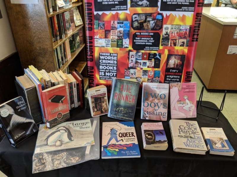 banned books display