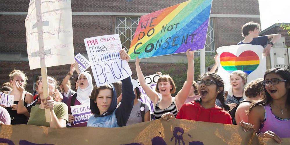 Thousands of Canadian Students Walked Out of Class as a Protest for Better Sex Ed