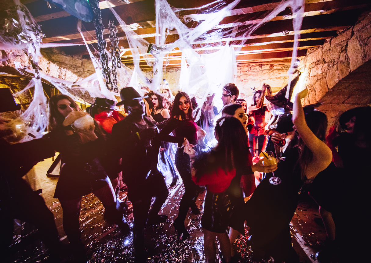 history of halloween party