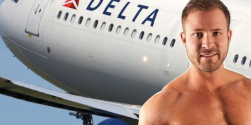 Comissário faz sexo com ator pornô Austin Wolf em avião durante voo e os dois são detidos