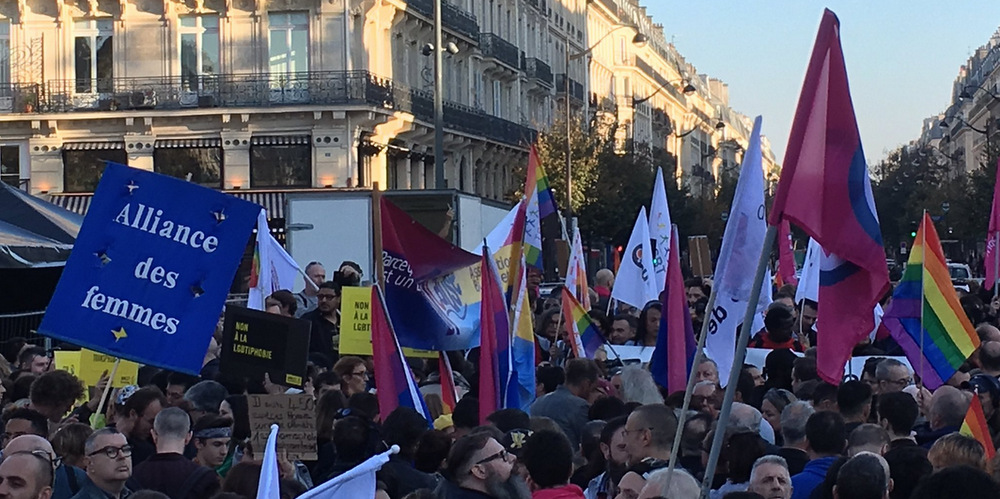 Rassemblement contre les LGBT-phobies: les images