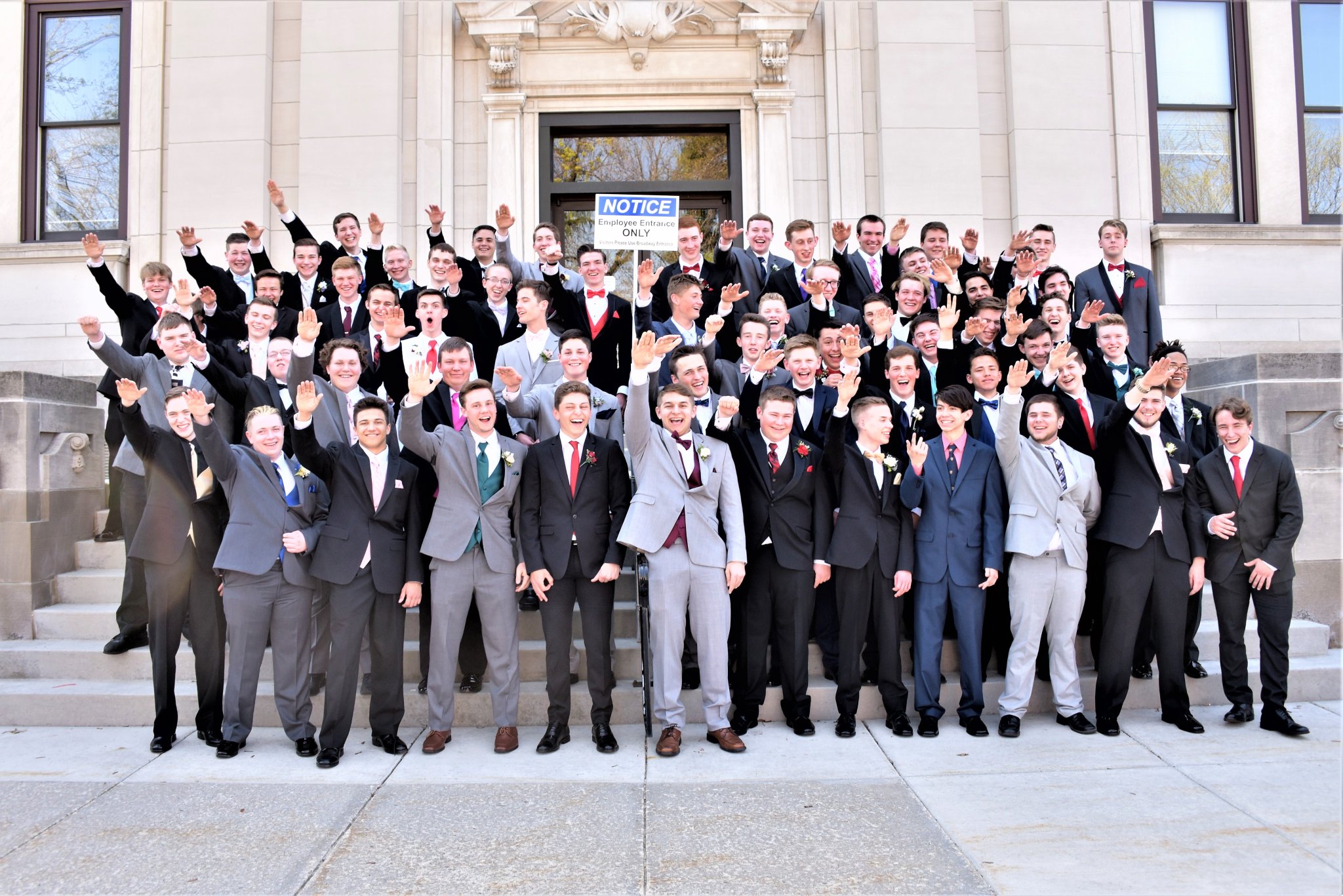 nazi salute prom photo full
