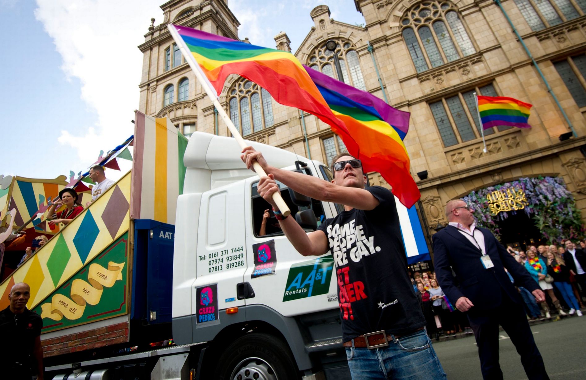 manchester pride rainbow flag 2