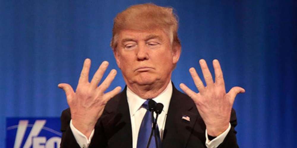 Donald Trump Has People Photoshopping Images to Make Him Look Thinner and His Fingers Longer