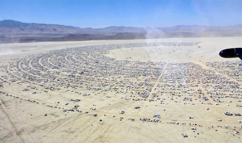 burning man aerial