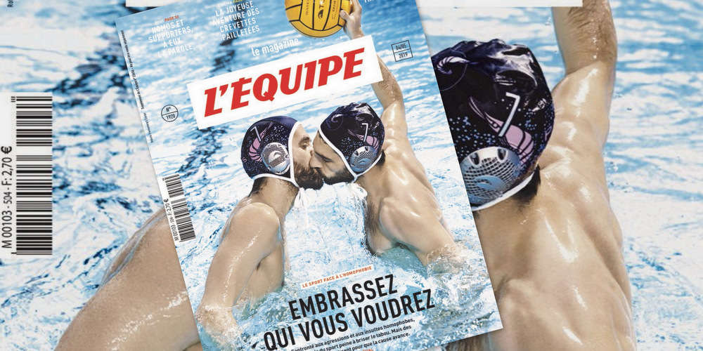 La belle Une de L’Equipe mag contre l’homophobie dans le sport