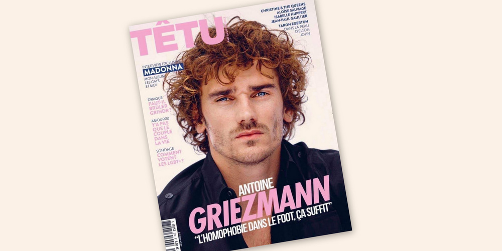 Antoine Griezmann dans « Têtu »: « Si un joueur tient des propos homophobes sur le terrain, je pense que j’arrêterai le match »