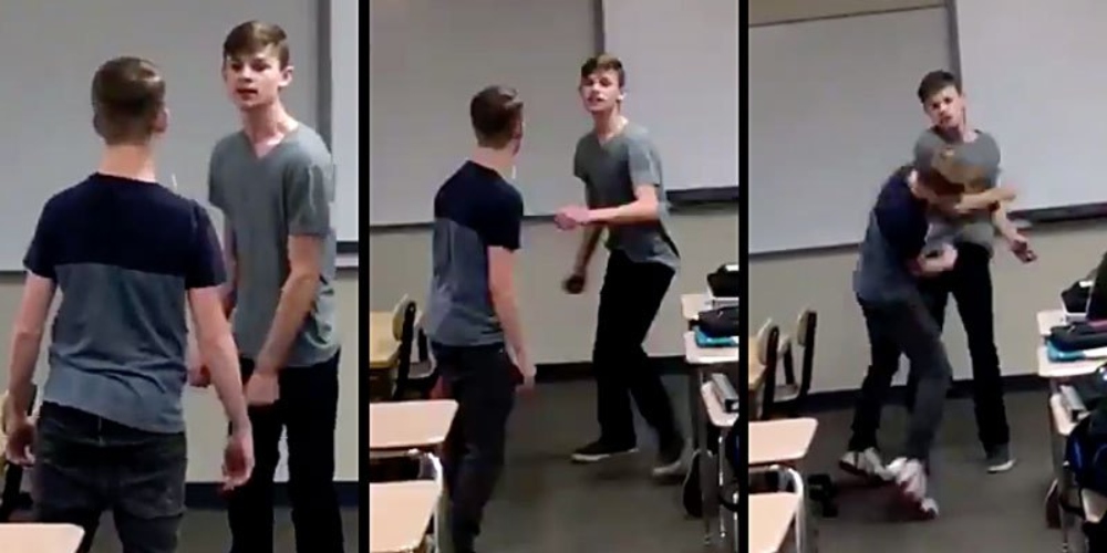 Adolescente cansado de sofrer bullying bate em seu agressor e vídeo viraliza na web