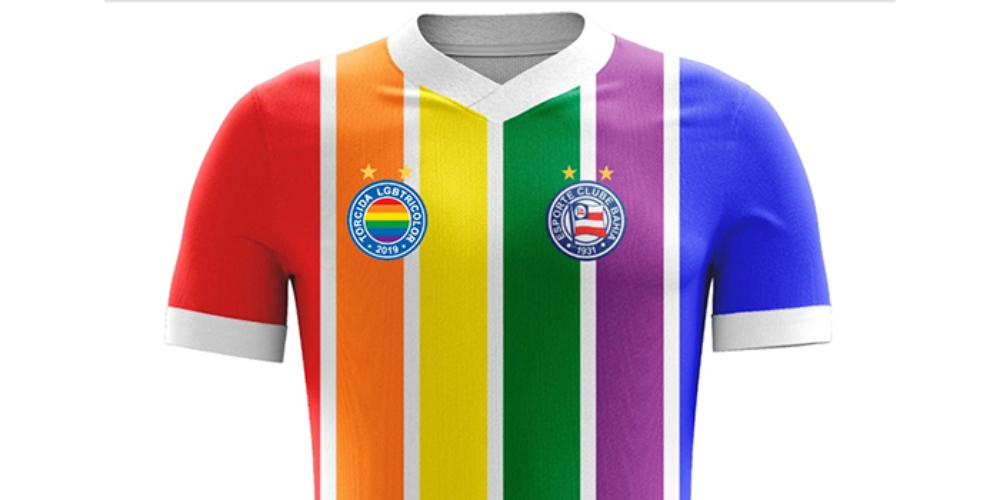 Bahia para todos: ação pretende lançar camisa com cores LGBT em camisa de time